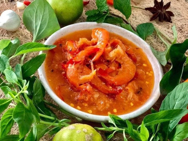 Tôm chua huế Tôm chua huế